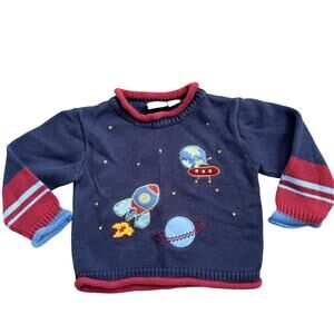 Toddler Infant Space Solar System Sweater 24M